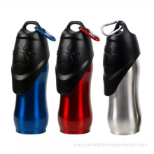 300ML / 600ML / 750ML Stainless Steal Pet Outdoor Cup Travel Portable Water Drinking Dog Bottle